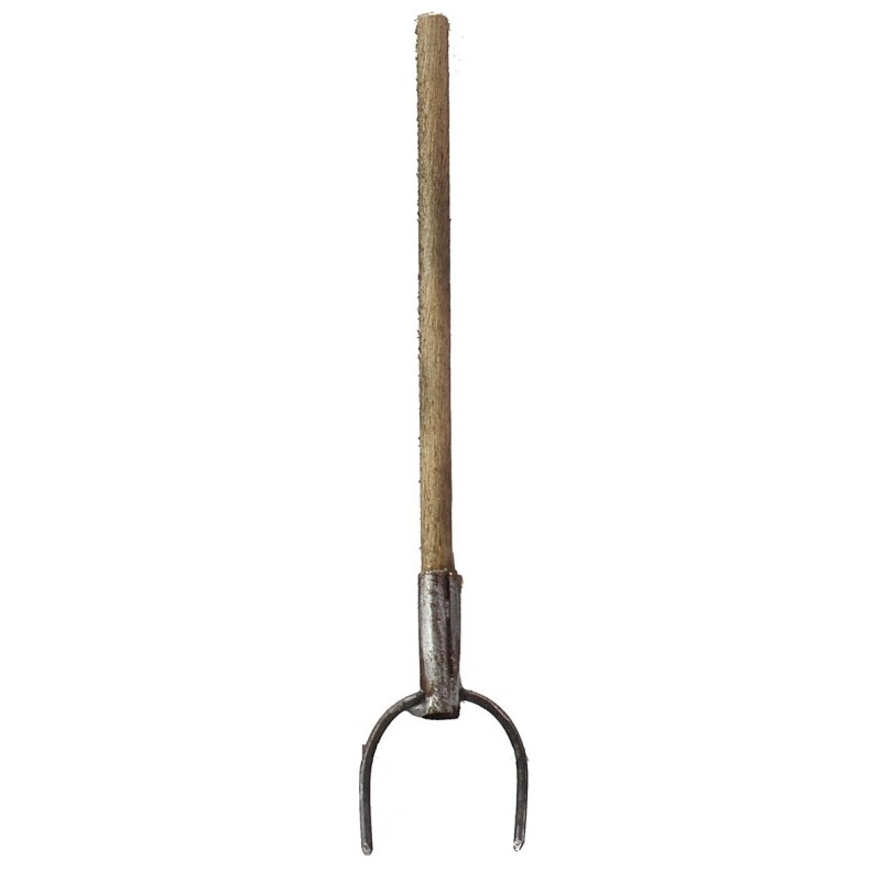 Metal fork with antique handle 8.6 cm