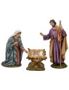 Natività 3 soggetti in resina Landi Moranduzzo 18 cm Mondo