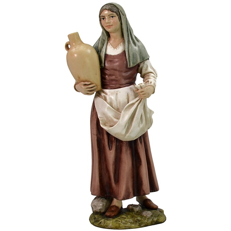 Oriental woman with resin amphora Landi Moranduzzo 18 cm