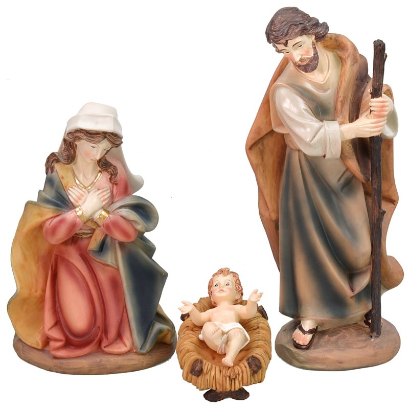 Nativity 3 subjects in resin 30 cm