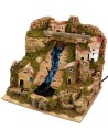 Paesaggio per presepe cascata funzionante cm 24x21x21 h Mondo