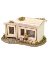 Chicken coop with hen cm 14x8,5x6 h for statues of 10-12 cm