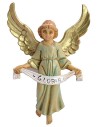 Ángel Gloria luz serie 12 cm en PVC Mondo Presepi