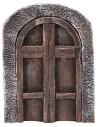 Arched wooden door for statues cm 6-8 h