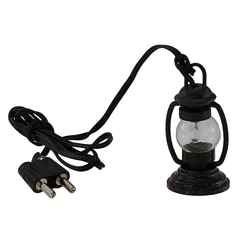 Farol para pastor con luz blanca de PVC 3,5V cm 3,7 belén.