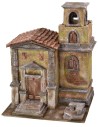 Iglesia con campanario de 35X29X45 cm de altura para estatuas de 10 cm Mundo Pesebres