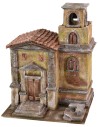 Iglesia con campanario de 35X29X45 cm de altura para estatuas de 10 cm Mundo Pesebres