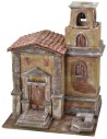 Iglesia con campanario de 35X29X45 cm de altura para estatuas de 10 cm Mundo Pesebres