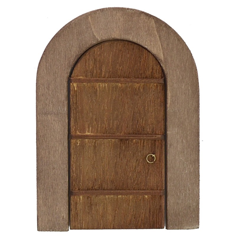 Puerta de madera con marco para estatuas de 10 cm de altura