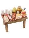 Banco del salumiere cm 11x6x8 h per Presepe Mondo Presepi