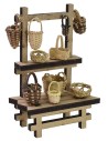 Market stall with baskets cm 10,5x5,5x15 h for Nativity scene