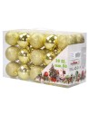 Set 30 palline oro ø 5 cm per albero di Natale Mondo Presepi