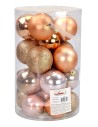 Sep 24 pink balls fished ø 6-7 cm per Christmas tree for