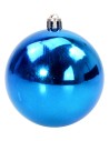 Juego de 4 bolas azules ø 8 cm para árbol de Navidad Mondo Presepi