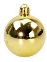 Set 4 palline oro ø 8 cm per albero di Natale Mondo Presepi