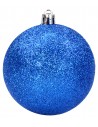 Set 6 palline blu ø 10 cm per albero di Natale Mondo Presepi