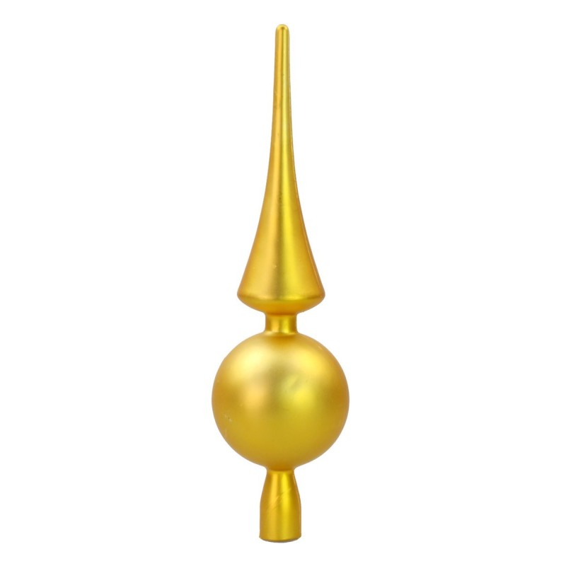 Puntale albero 30 cm oro metallizzato satinato Natale Mondo