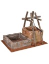 Pozzo per Presepe con abbeveratoio cm 38x26,5x30,5 h per statue