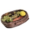 Basket with assorted fish cm 4x2.8x1.3 h
