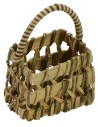 Basket with wicker handle cm 4x3x6 h