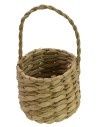 Basket with wicker handle ø 3.5 cm x 6.5 h