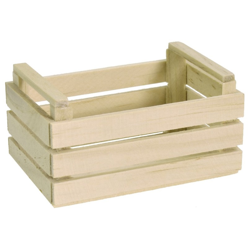 Caja de madera cm 7,5x5x4 h Mundo Pesebres