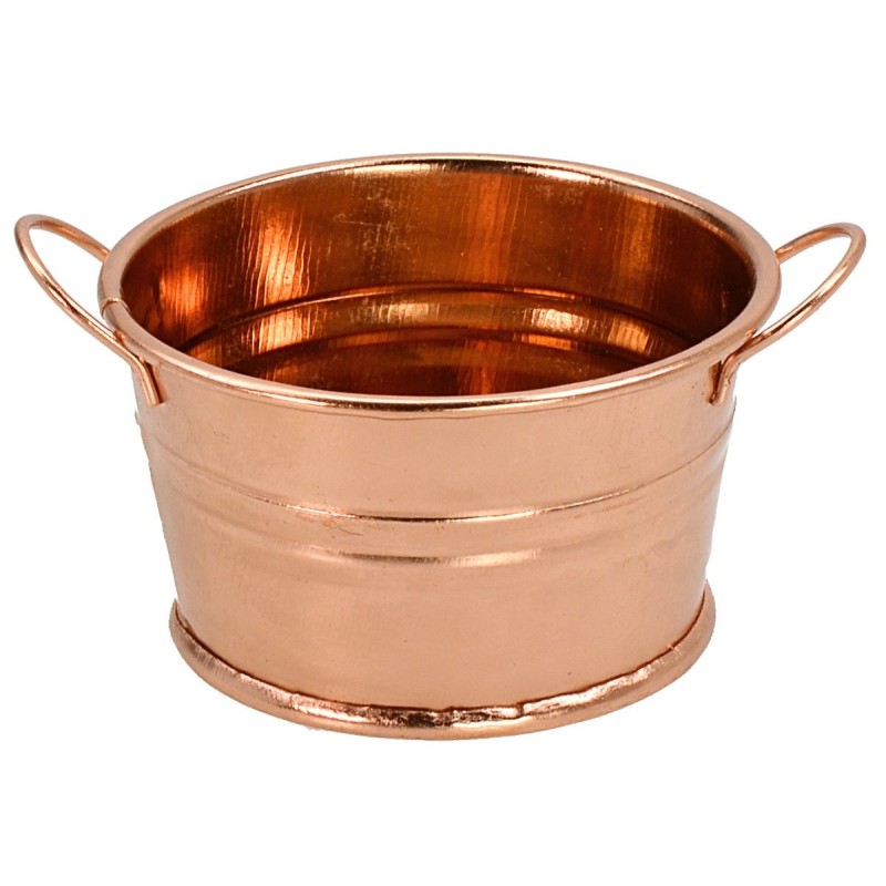 Round tub in copper cm ø 5,5x3 h