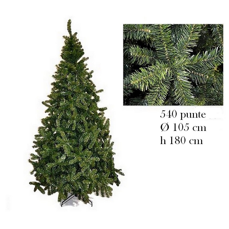 Albero di Natale pino imperatore 180 cm rami 540 Mondo Presepi