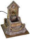 Fountain with stairs and gold chain cm 18x18x23,5 h for state