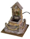 Fountain with stairs and gold chain cm 18x18x23,5 h for state