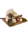 Fire for nativity scene running on electricity cm 13x12x8 h