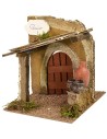 Bottega del vasaio cm 15,5x15,5x17 h per presepe Mondo Presepi