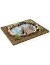 Lake with depth effect for nativity scene cm 25x23x5 h