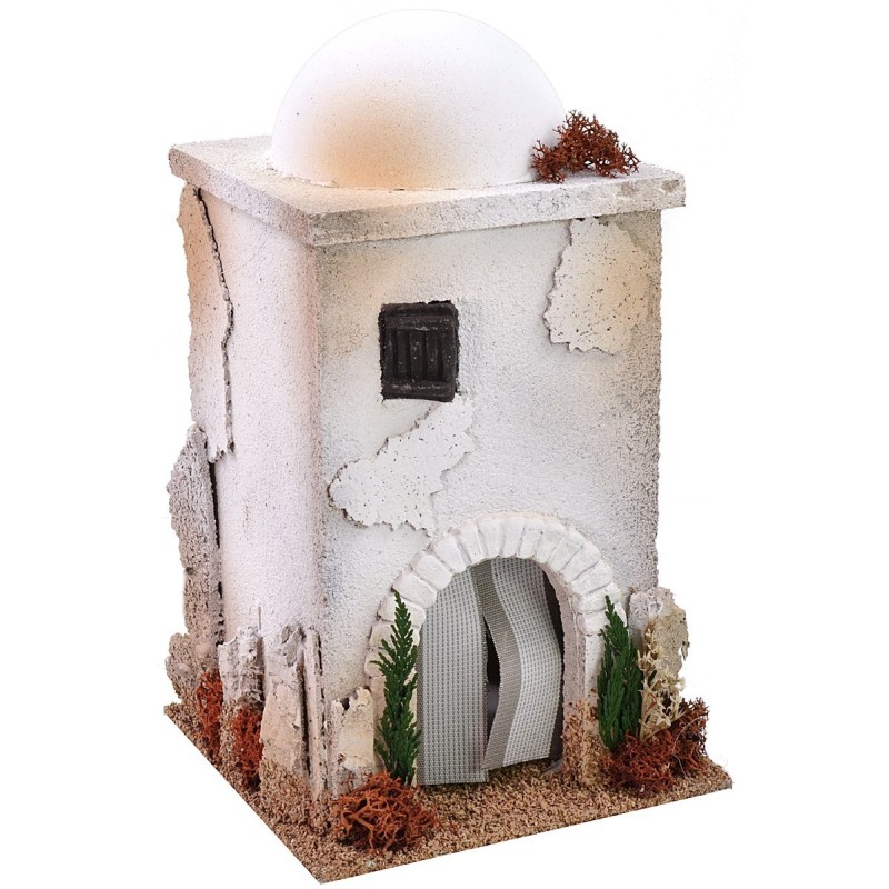 Casa árabe con cúpula y arco de 15x15x26 cm h Mundo