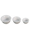 Set of 3 porcelain bowls Ø 1-2 cm