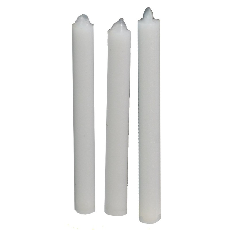 Juego de 6 velas blancas de 2,5 cm ø 0,2 Mondo Presepi