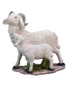 Goat with baby in resin for statues of 40-45 cm