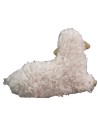 Set of 3 resin sheep with wool for 10-12 cm statues