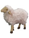 Set of 3 resin sheep with wool for 10-12 cm statues