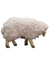 Set of 3 resin sheep with wool for 10-12 cm statues