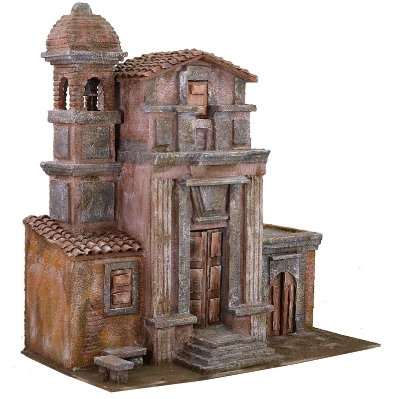 Catedral con campanario de 50X29X56h cm para