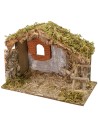 Capanna per presepe con mangiatoia e finestra cm 32x17,5x22 h