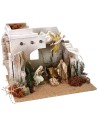 Arab hut complete with Nativity series 10 cm Landi cm