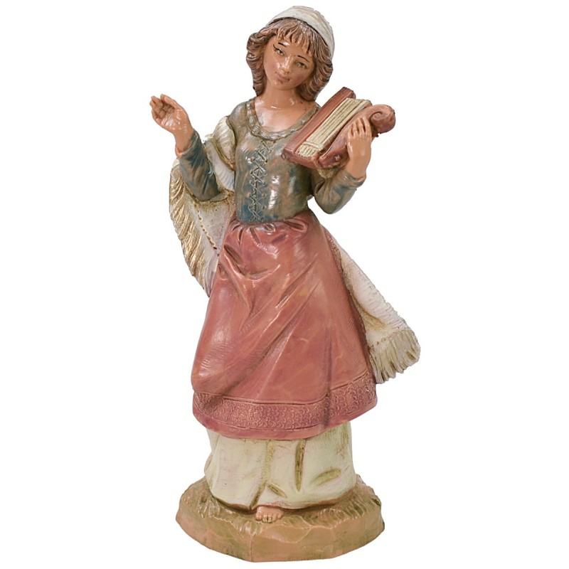 Shepherdess with lyre 12 cm Fontanini