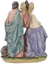 Resin nativity with angel cm 15,5x11x18 h Nativity scene