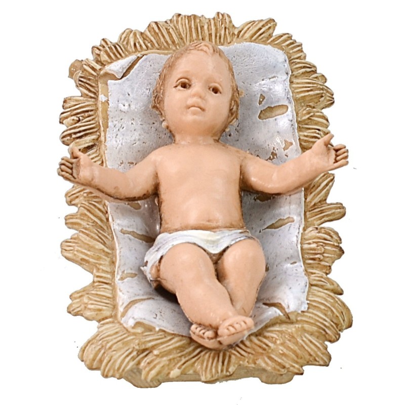 Niño Jesús en cuna para estatuas de 10 cm Landi Moranduzzo.