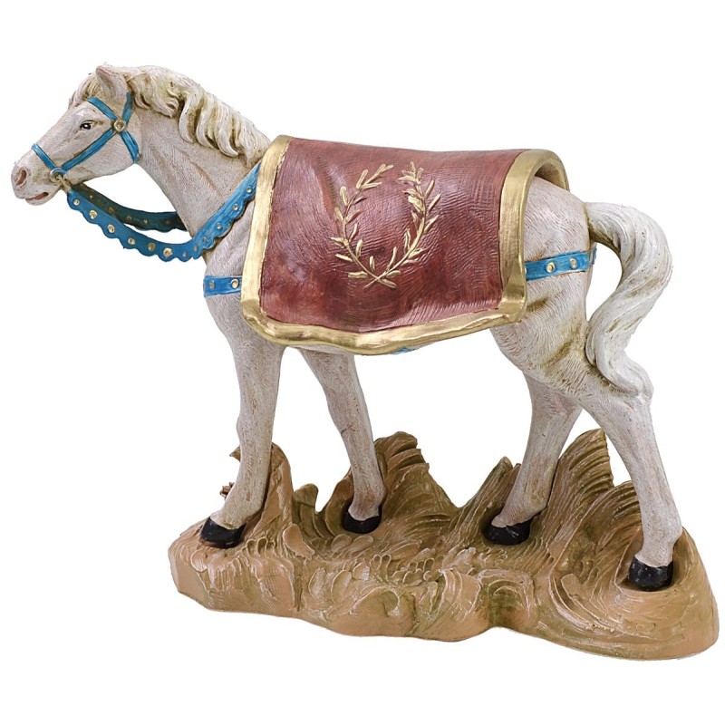 Caballo blanco serie 19 cm Fontanini Mundo Pesebres