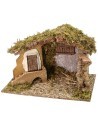 Hut with window and staircase 40x23x25.6 cm h