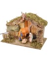 Hut with barn cm 39.5x22.7x25 h with light complete with