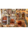 Borgo napoletano stile 700' illuminato con forno funzionante cm